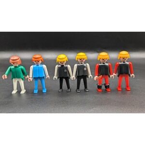 Set Of 6 Vintage 1974 Playmobil Action Figures Geobra Toy Mixed Lot